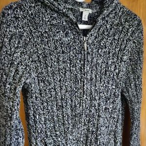 LL bean full zip sweater with hood